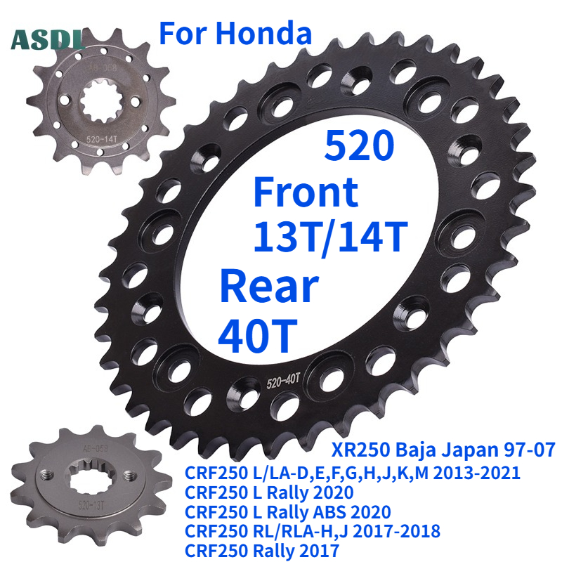 Motorcycle Gear Japan - 520 13T 14T Motorrad Vorne Hinten