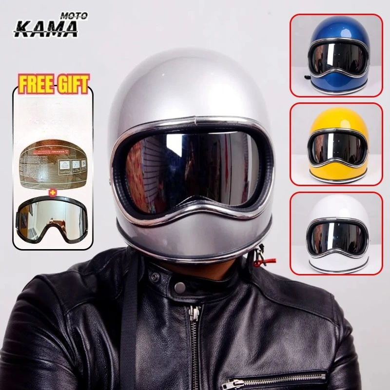 Motorcycle Gear Japan - HEIßER Motorrad Helm Fiberglas Shell Moto