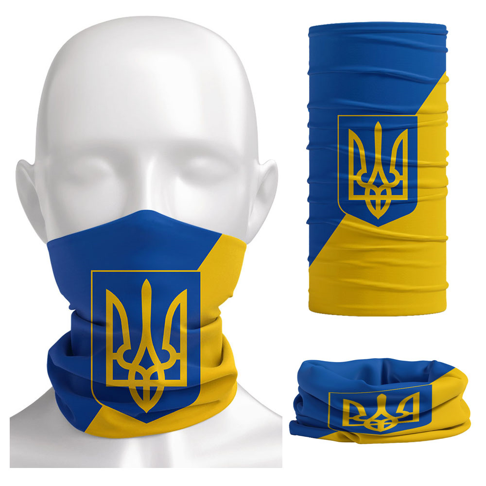 Motorcycle Gear Pattern - Ukraine Flagge Muster Bandana Kopf bedeckung
