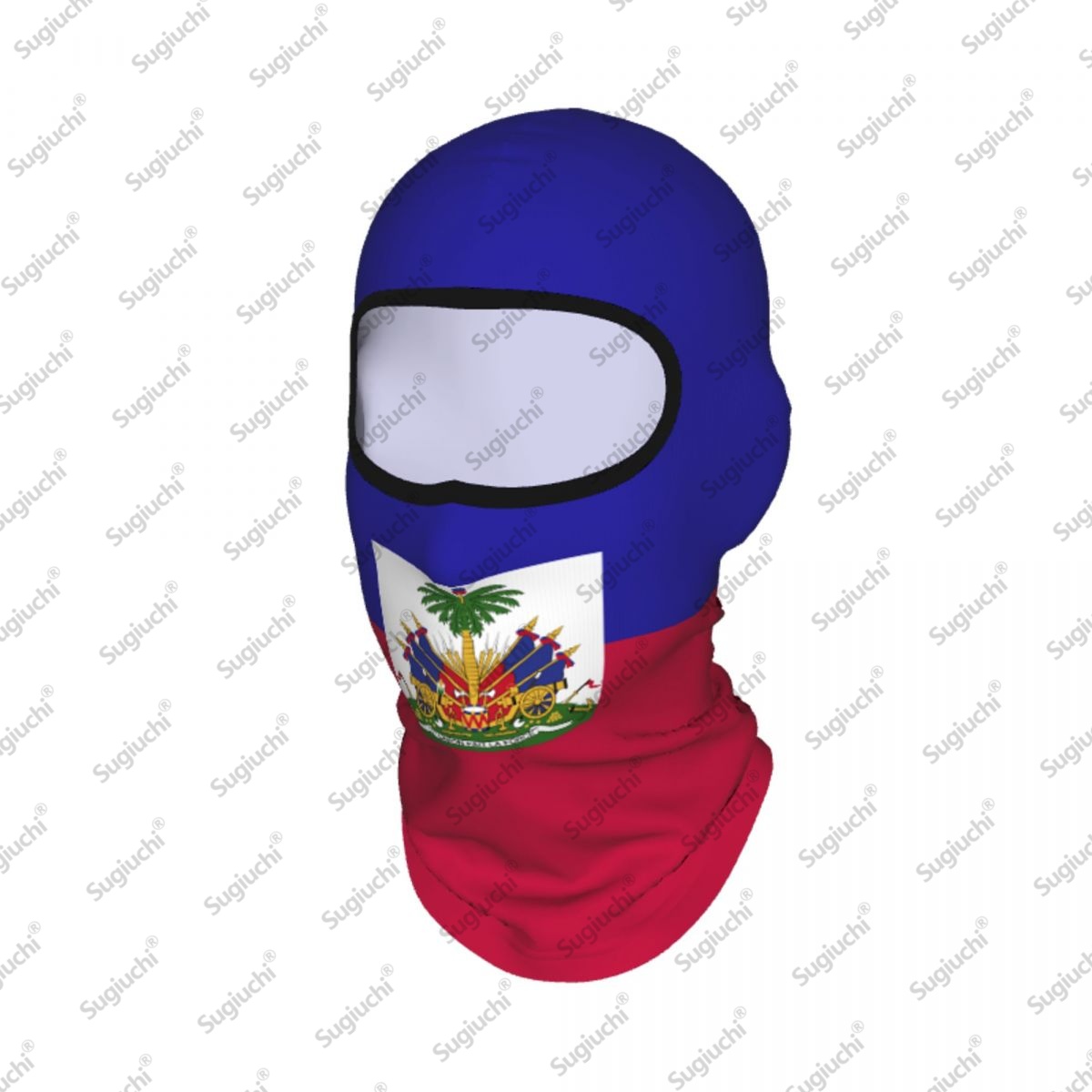 Helmet Full Face - Haiti Cycling Balaclava Vollgesichts-Skimaske, Sonnenschutzschal, winddicht,