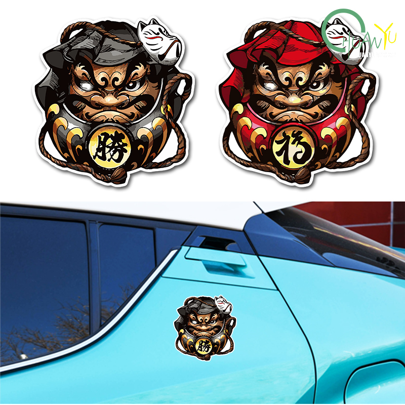Motorcycle Gear Japan - Reflektierende Japan Daruma JDM Auto Styling