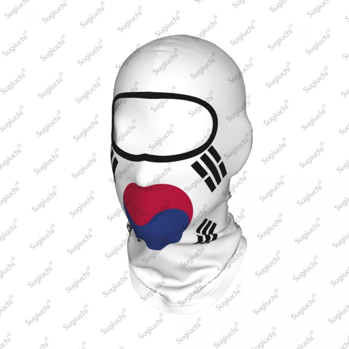 Helmet Full Face - Südkorea Fahrrad-Sturmhaube, Vollgesichts-Skimaske, Sonnenschutzschal, winddicht, atmungsaktiv,