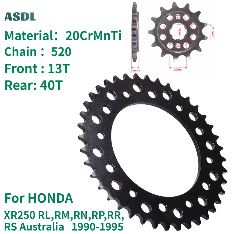 Motorcycle Gear In Australia - 520 13T 40T Motorrad Vorder- und