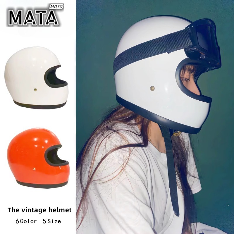 Motorcycle Gear Japan - Vintage Motorradhelm Japan Tech Fiberglas Shell