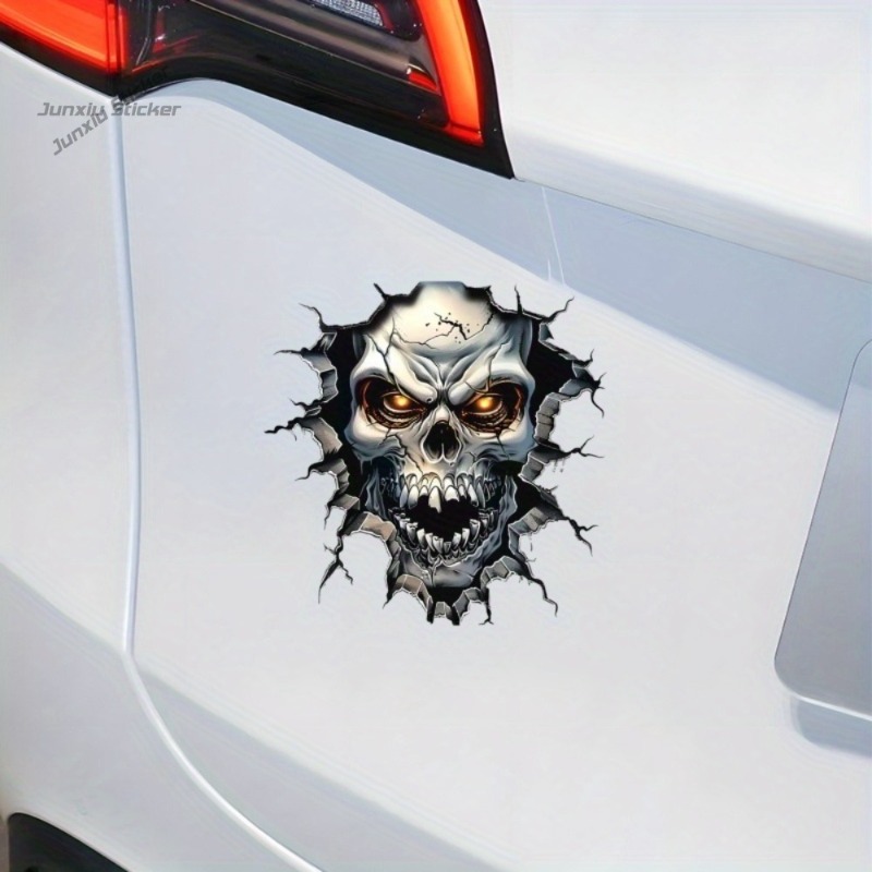 3D-Totenkopf-Dekoration - mit  – Motorcycle Gear Pattern Bewertung und Preis