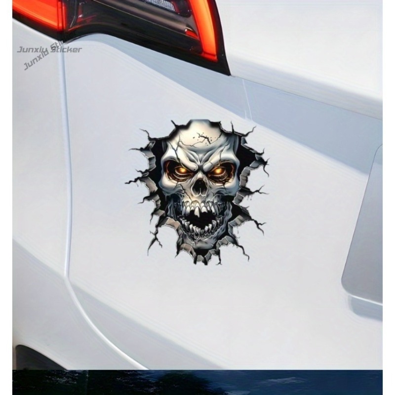 3D-Totenkopf-Dekoration - mit  – Motorcycle Gear Pattern Bewertung und Preis
