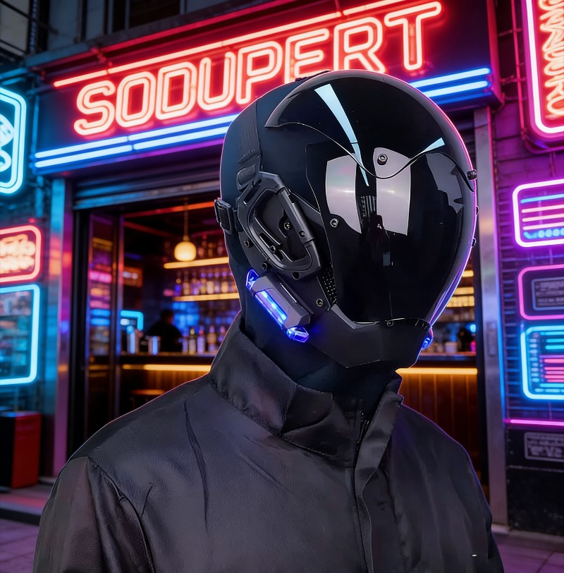 Cyberpunk-Helm im Mecha-Stil,  – Helmet Full Face Bewertung und Preis