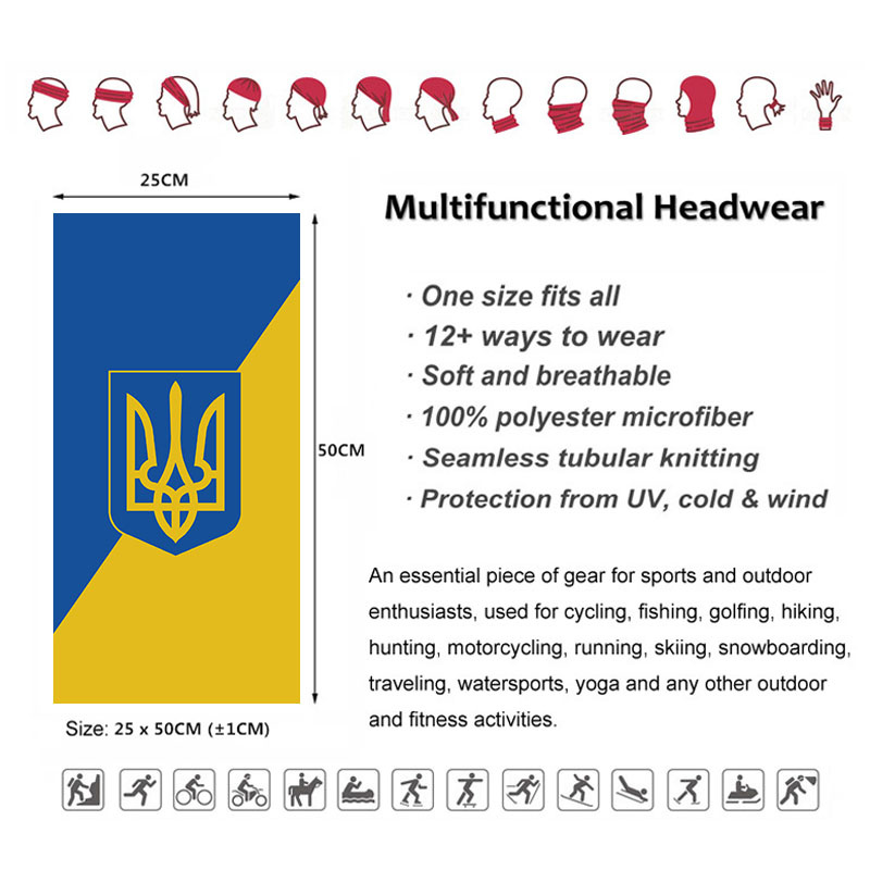 Ukraine Flagge Muster Bandana  – Motorcycle Gear Pattern Bewertung und Preis