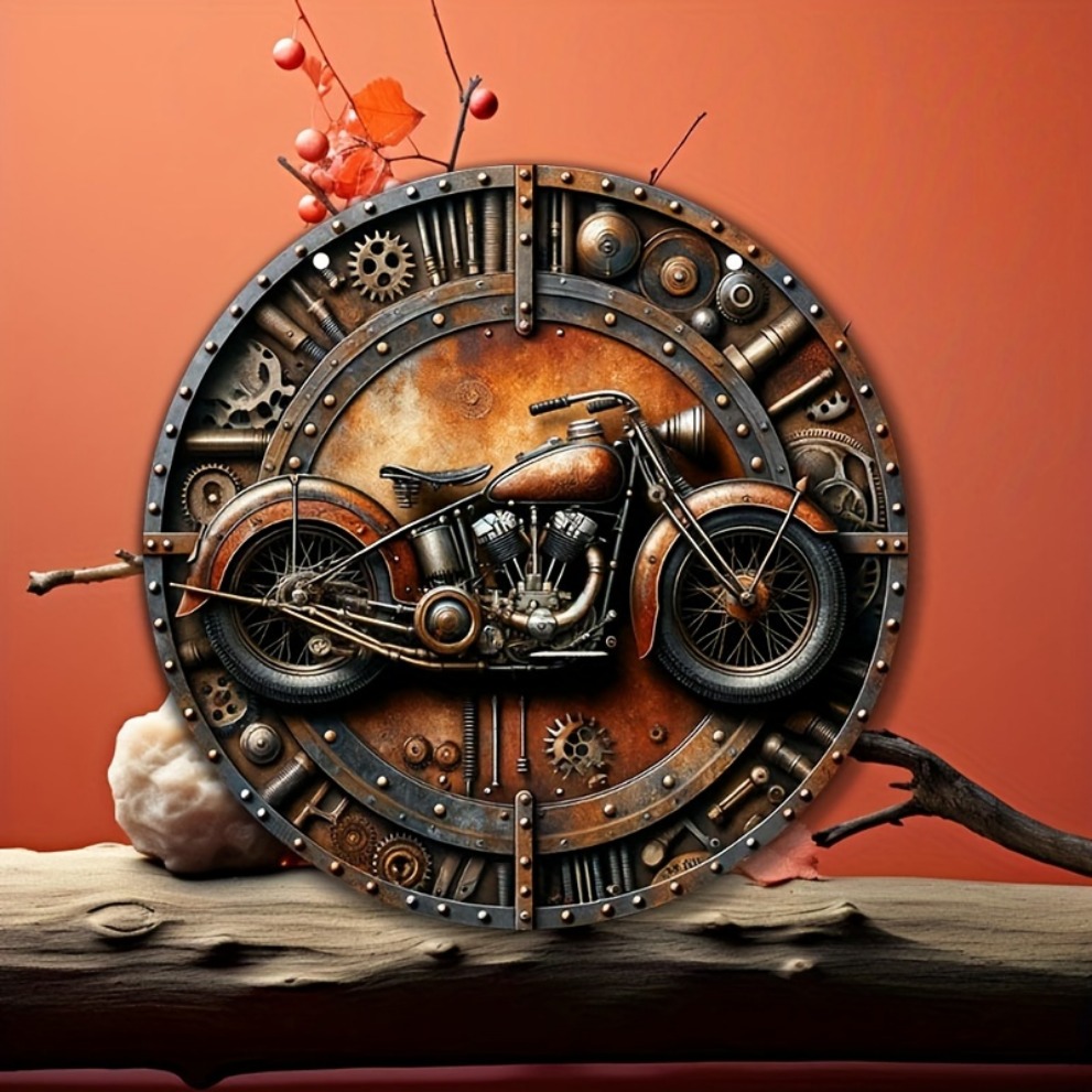 Steampunk Vintage Motorrad-Aus – Motorcycle Gear Pattern Bewertung und Preis